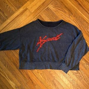 80s style short stonewash All Saints sweater sz M